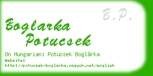 boglarka potucsek business card